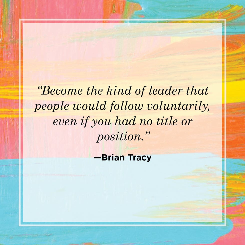 leadership quote by brian tracy about being a leader people follow voluntarily