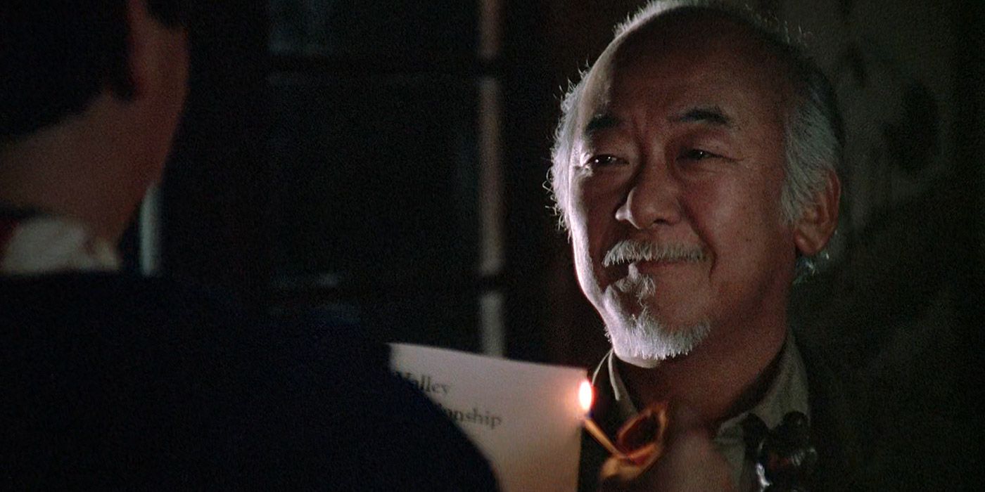 Daniel burns his tournament invitation in The Karate Kid III