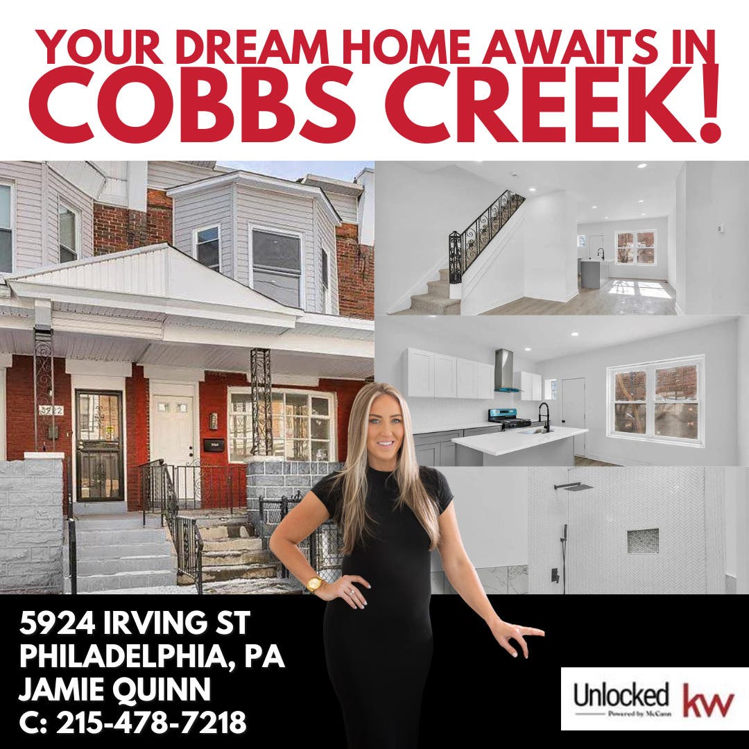  Your Dream Home Awaits in Cobbs Creek!