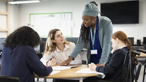 Getty Images Exaggerated praise can be harmful to a person's self-esteem (Credit: Getty Images)