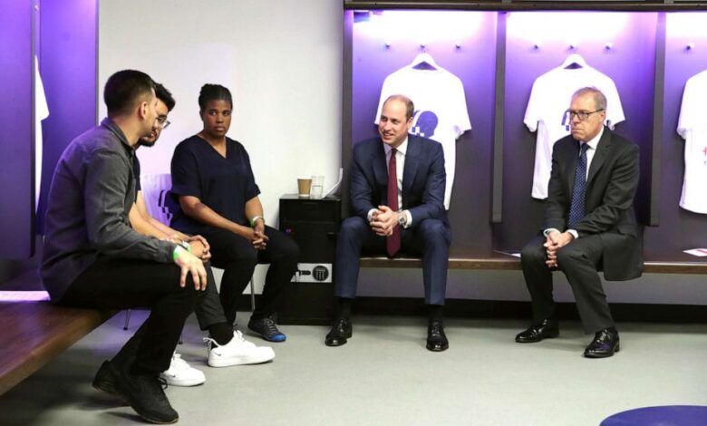 Prince William launches new mental health campaign to tackle men’s well-being in grassroots soccer Prince William launches new mental health campaign to tackle men’s well-being in grassroots soccer
