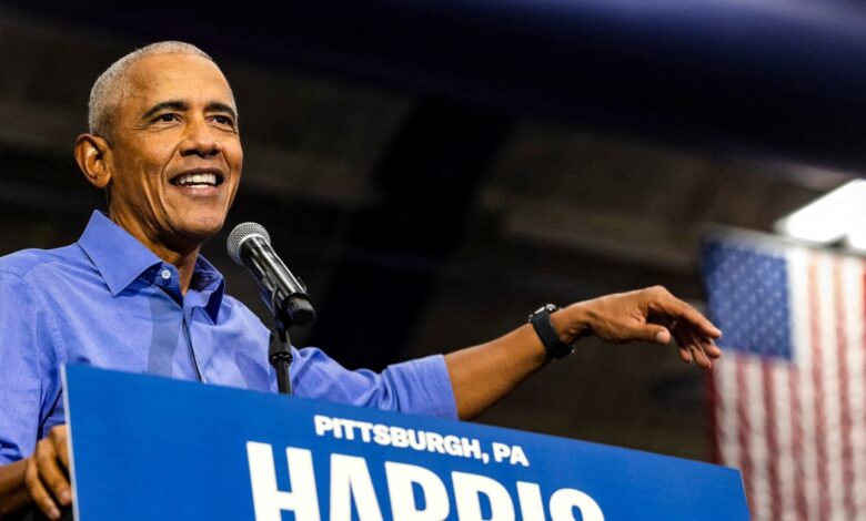Harris ramps up outreach to Black men with Obama as a key surrogate Harris ramps up outreach to Black men with Obama as a key surrogate
