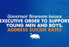 Governor Newsom issues executive order to support young men and boys, address suicide rates